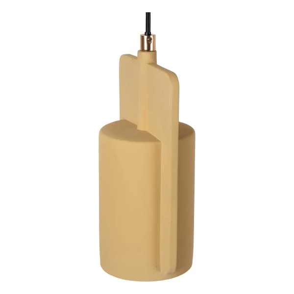 Lucide NINJA - Lámpara colgante - Ø 11,5 cm - 1xE27 - Amarillo - detalle 2